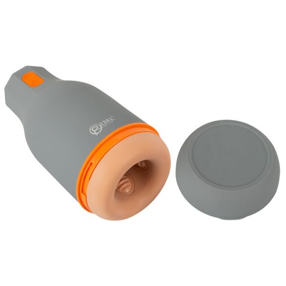 Rebel - Waterproof Gripping Masturbator (Natural Grey)