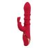 Vibratore con Anelli Mobili e Stimolatore Clitorideo a Forma di Coniglio You2Toys (rosso)