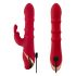 Vibratore con Anelli Mobili e Stimolatore Clitorideo a Forma di Coniglio You2Toys (rosso)