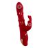 Vibratore con Anelli Mobili e Stimolatore Clitorideo a Forma di Coniglio You2Toys (rosso)