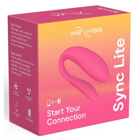 We-Vibe Sync Lite - Vibratore di coppia smart con ricarica e controllo remoto (rosa)