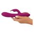 Javida - 3-in-1 Beaded Rotating Vibrator (Purple)