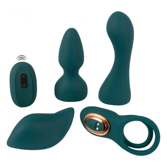 Stelers keuze - 4in1 verstelbare afstandsbediening vibrator (turquoise)