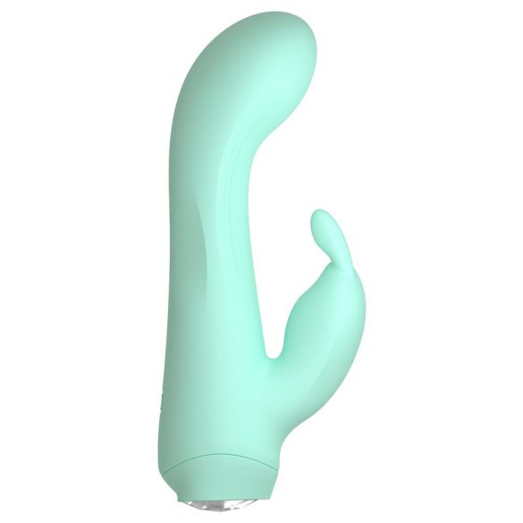 Cuties Mini 4 - oplaadbare, waterdichte konijn vibrator (groen)