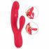 Smile Thumping Rabbit - rechargeable 3 motor vibrator (red)