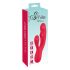 Smile Thumping Konijn - herlaadbare vibrator met 3 motoren (rood)