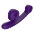 Snail Vibe Curve - 2in1 vibrator cu stimulare clitoridiană (mov)