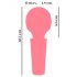 You2Toys Mini Wand - rechargeable massager vibrator (pink)