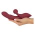 Javida 2-in-1 Rabbit Vibrator - Rechargeable (Red)