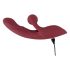 Javida 2 Function Rabbit - oplaadbare vibrator met clitorisarm (rood)