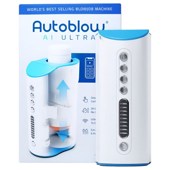 Autoblow A.I. Ultra - výkonný super masturbátor do úst (biely)