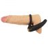 Rebel - testicle-stimulating vibrating penis ring (black)