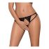 Obsessive Picantina - Black Double Strap Women's Panties  - L/XL