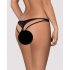 Obsessive Picantina - Black Double Strap Women's Panties  - L/XL