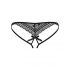 Obsessive Picantina - Black Double Strap Women's Panties  - L/XL