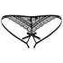 Obsessive Picantina - Black Double Strap Women's Panties  - L/XL