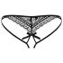 Obsessive Picantina - Black Double Strap Women's Panties  - L/XL