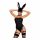 Obsessive OB7008 Sexy Bunny - костюм на зайче (черен)  - L/XL