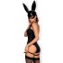 Obsessive OB7008 Sexy Hase - Hasenmädchen Kostüm (schwarz)  - L/XL