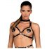 Obsessive A740 - Decorative Body Harness with Choker (Black) - S-L