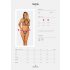 Obsessive Xenita - set sutien transparent cu model (gri)