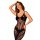 Obsessive - Decorated Fishnet Lingerie (Black) (S-L)