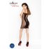 Passion BS027 - rochie mini din plasă (negru) - S-L