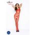 Passion BS032 - Open Mesh Bodystocking (Red) - S-L