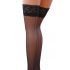 Passion ST022 - Decorated Thigh-Highs (Black)