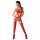 Passion BS047 - Open Mesh Set with Cutouts (Red) - S-L