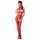 Passion BS048 - Open Mesh Bodysuit with Neck Strap (Red) - S-L