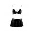 Passion Deby - Bra Set with Mini Skirt (Black)