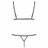 Passion Devil Solon - Lace Decorative Body Harness and Bra Set (Black)