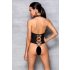 Passion Nancy - Offener, kreuzverstrebter Body (Schwarz)  - L/XL