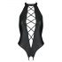 Passion Nancy - Open Cross-Strap Bodysuit (Black)  - L/XL