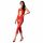 Overall Capri Passione BS081 a Righe con Aperture - Rosso (Taglia Unica S-L)