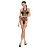 Body in Rete Trasparente "Passion BS087" (Nero) - Taglia Unica S-L