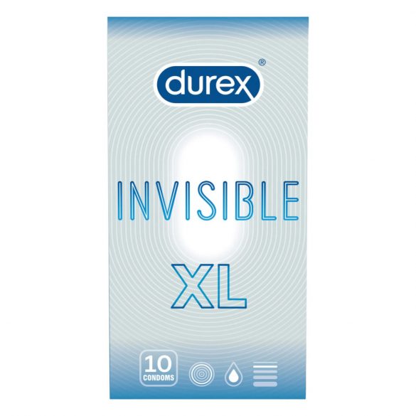 Durex Invisible XL - eriti suured kondoomid (10 tk)