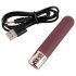 Magic Shiver Rechargeable Wand Vibrator (Burgundy) - Eco Packaging