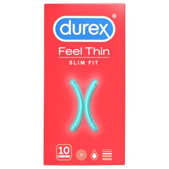 Durex Feel Thin Slim Fit - Real Feel Condoms (10 pack)