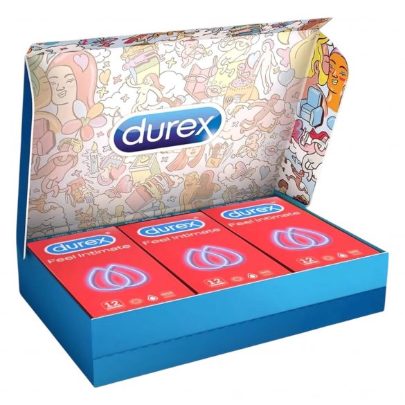 Durex Feel Intimate - tunn kondomförpackning (3 x 12 st)