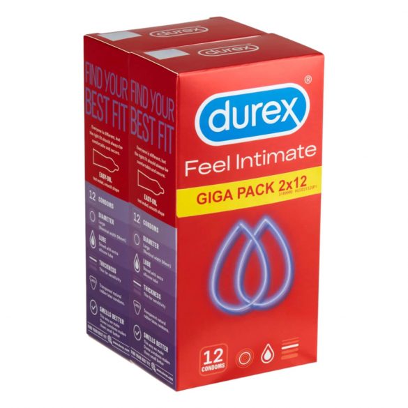 Durex Feel Intimate - dunne condooms (2x12st)