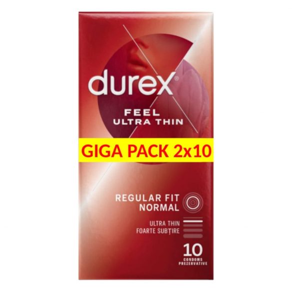 Durex Feel Ultra Thin - Ultra Realistic Condoms (2x10pcs)