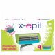 X-Epil Women's Razor Blades 4-Blade (4 Pack)