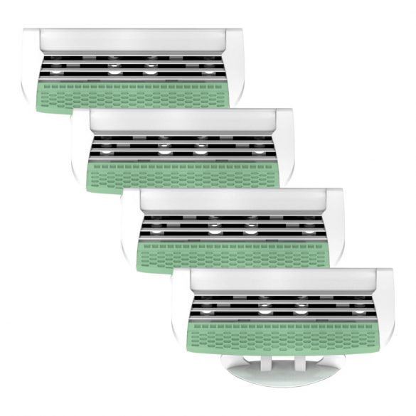 X-Epil Siidiselt Sile - naiste raseerimiskassetid 4 teraga (4tk)