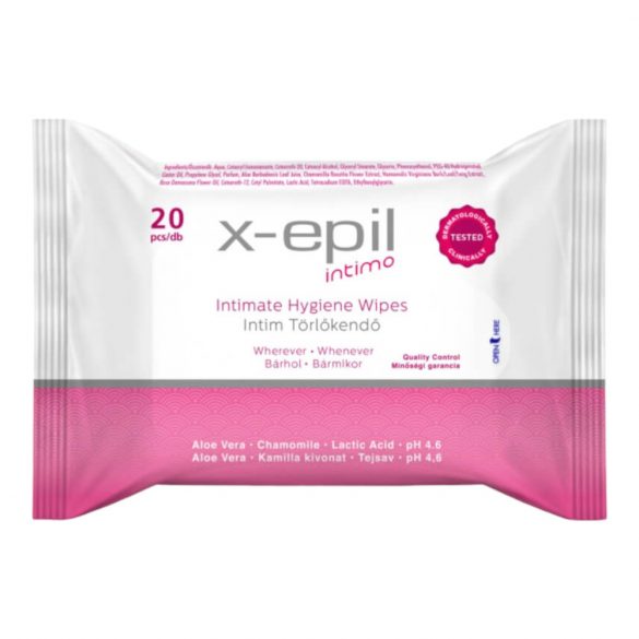 X-Epil Intimo - chusteczki intymne (20szt)