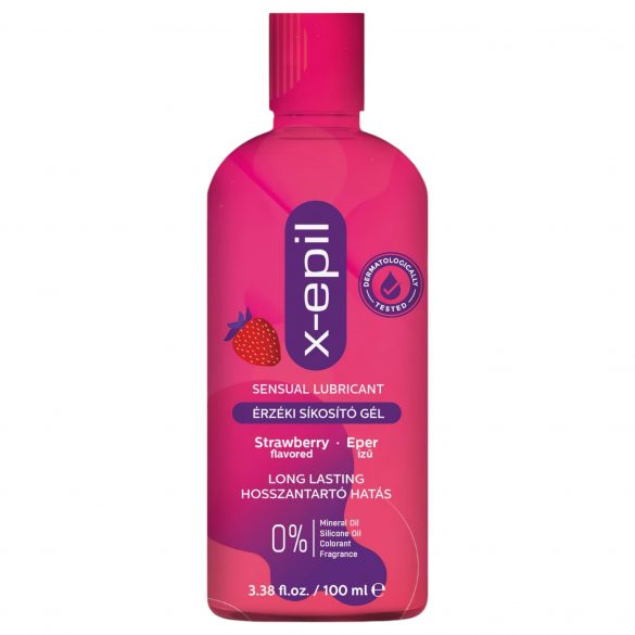 X-Epil - senzualni lubrikantni gel s okusom jagode (100 ml)