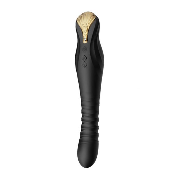 ZALO King - Rechargeable Waterproof Thrusting Vibrator (Black)