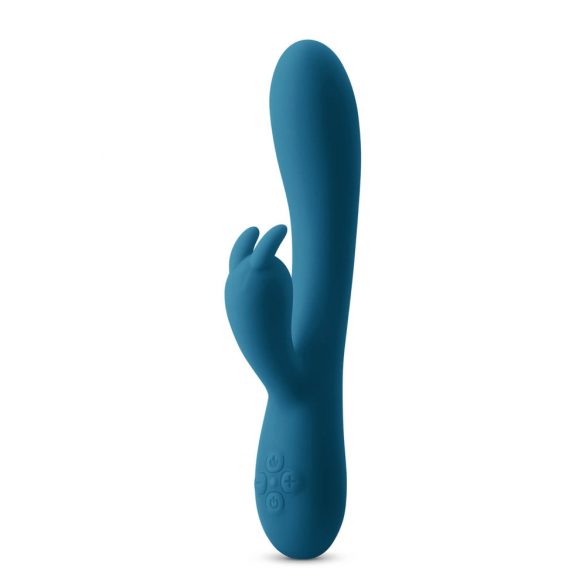 Inya Luv Bunny - vibromasseur rechargeable avec stimulateur clitoridien (turquoise)