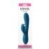 Inya Luv Bunny - vibrator cu acumulator și braț pentru clitoris (turcoaz)